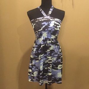 Halter mini dress